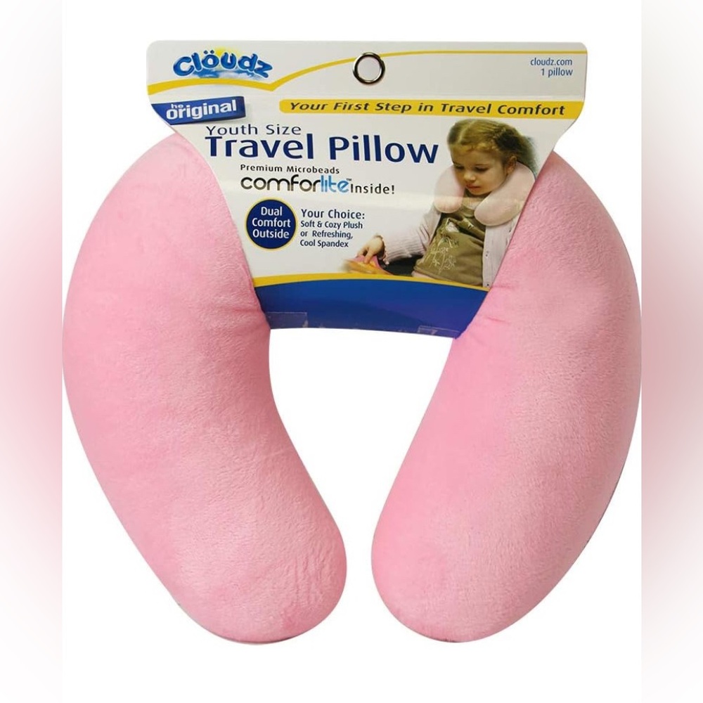 Cloudz Youth Size Travel Pillow – Pink